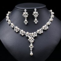 SET654 - Elegant Pearl Jewellery Set